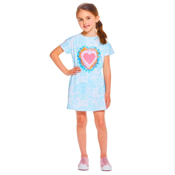 Andy & Evan 2T, 6/6x cinched waist tie dye bamboo dress NWT - Picture 2 of 4